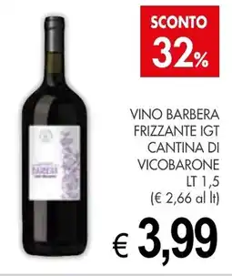 PrestoFresco Vino barbera frizzante igt CANTINA DI VICOBARONE offerta