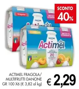PrestoFresco Actimel fragola/ multifrutti DANONE offerta
