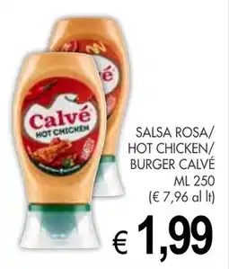 PrestoFresco Salsa rosa/ hot chicken/ burger CALVÉ offerta