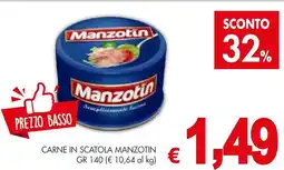 PrestoFresco Carne in scatola MANZOTIN offerta