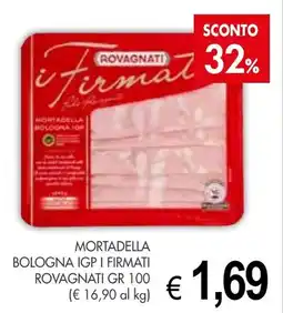 PrestoFresco Mortadella bologna igp i firmati ROVAGNATI offerta