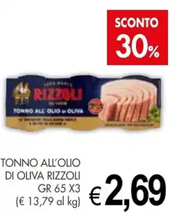 PrestoFresco Tonno all'olio di oliva RIZZOLI offerta