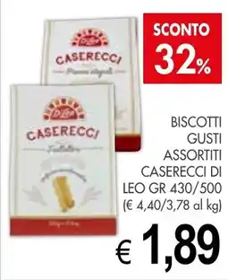 PrestoFresco Biscotti CASERECCI DI LEO offerta