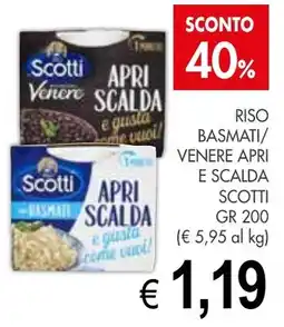 PrestoFresco Riso basmati/ venere apri e scalda SCOTTI offerta