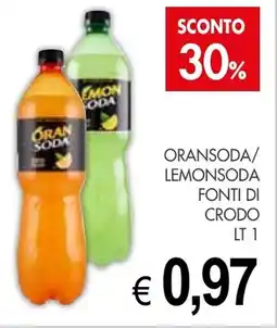 PrestoFresco Oransoda/ lemonsoda fonti di crodo offerta