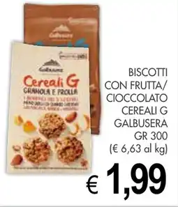 PrestoFresco Biscotti con frutta/ cioccolato cereali G GALBUSERA offerta