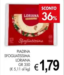 PrestoFresco Piadina sfogliatissima LORIANA offerta
