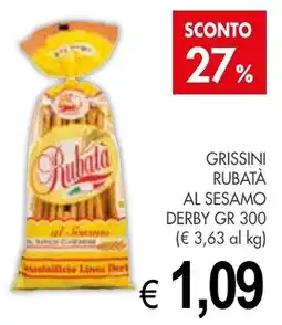 PrestoFresco Grissini rubata al sesamo DERBY offerta