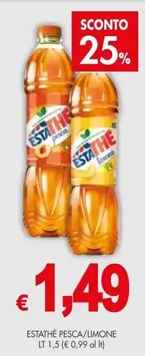 PrestoFresco Estathè pesca/limone offerta