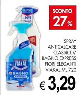 PrestoFresco Spray anticalcare classico/ bagno express fiori eleganti VIAKAL offerta