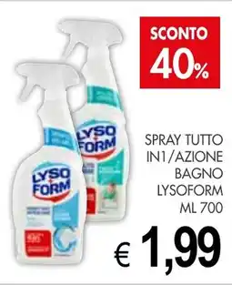PrestoFresco Spray tutto in1/azione bagno LYSOFORM offerta