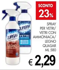 PrestoFresco Spray per vetri/ vetri con vetri ammoniaca/ legno QUASAR offerta