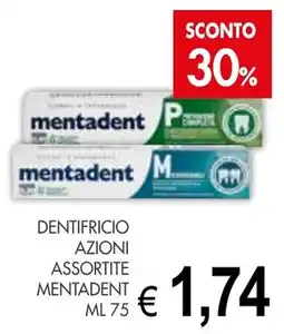 PrestoFresco Dentifricio azioni MENTADENT offerta
