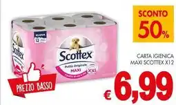 PrestoFresco Carta igienica maxi SCOTTEX X12 offerta