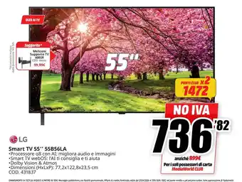 LG Smart TV 55"' 55B56LA