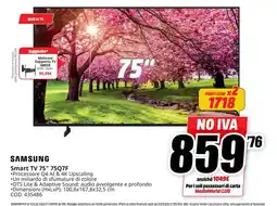 MediaWorld Hisense Smart TV 43" 43A6Q offerta