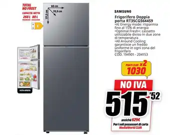 SAMSUNG Frigorifero Doppia porta RT35CG5644S9