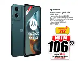 MediaWorld motorola Smartphone g05 4+256 offerta