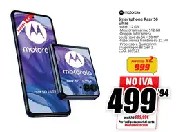 MediaWorld motorola Smartphone Razr 50 Ultra offerta