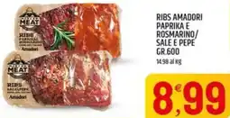 Ard Discount Ribs amadori paprika e rosmarino/ sale e pepe offerta