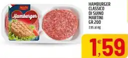 Ard Discount Hamburger classico di suino MARTINI offerta