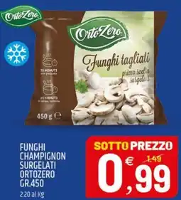 Ard Discount Funghi champignon surgelati ORTOZERO offerta