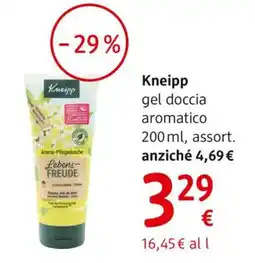 dm drogerie markt Kneipp gel doccia aromatico offerta