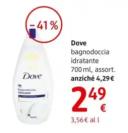 dm drogerie markt Dove bagnodoccia idratante offerta
