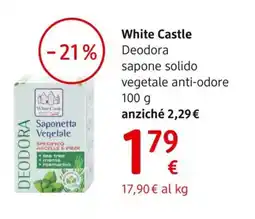 dm drogerie markt White Castle Deodora sapone solido vegetale anti-odore offerta