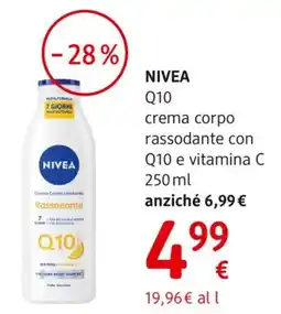dm drogerie markt NIVEA Q10 crema corpo rassodante con Q10 e vitamina C offerta