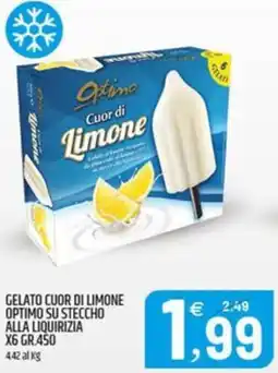 Ard Discount Gelato cuor di limone optimo su steccho alla liquirizia x6 offerta
