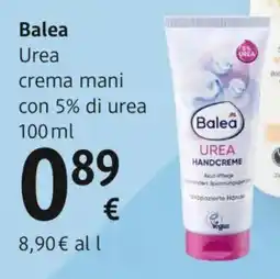 dm drogerie markt Balea Urea crema mani con 5% di urea offerta