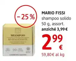 dm drogerie markt MARIO FISSI shampoo solido offerta