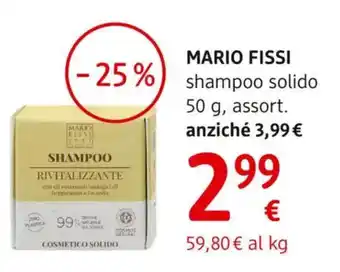 MARIO FISSI shampoo solido