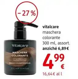 dm drogerie markt vitalcare maschera colorante offerta
