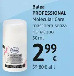 dm drogerie markt Balea PROFESSIONAL Molecular Care maschera senza risciacquo offerta