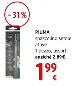 dm drogerie markt PIUMA spazzolino setole attive offerta