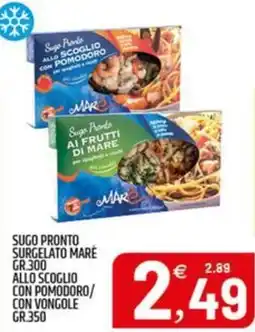 Ard Discount Sugo pronto surgelato mare allo scoglio con pomodoro/ con vongole offerta