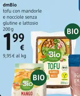 dm drogerie markt dmBio tofu con mandorle e nocciole senza glutine e lattosio offerta