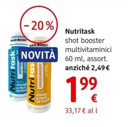 dm drogerie markt Nutritask shot booster multivitaminici offerta
