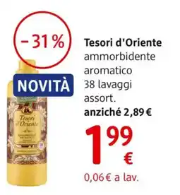 dm drogerie markt Tesori d'Oriente ammorbidente aromatico offerta