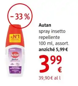 dm drogerie markt Autan spray insetto repellente offerta
