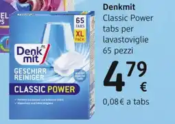 dm drogerie markt Denkmit Classic Power tabs per lavastoviglie offerta