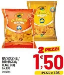 Ard Discount Nachos chili/ formaggio/ texas bbq EL SABOR offerta