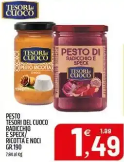 Ard Discount Pesto tesori del cuoco radicchio e speck/ ricotta e noci offerta
