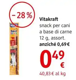 dm drogerie markt Vitakraft snack per cani a base di carne offerta