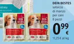 dm drogerie markt DEIN BESTES salsicce di manzo per cani offerta