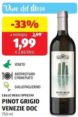 ALDI Calle degli specchi pinot grigio venezie doc offerta