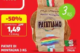 ALDI Patatiamo patate di montagna offerta