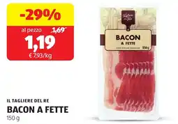 ALDI Il tagliere del re bacon a fette offerta